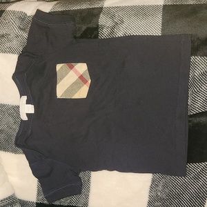 EUC Authentic Burberry Callum check pocket tshirt